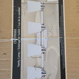 Chatham Chrome Vanity Light Fixture